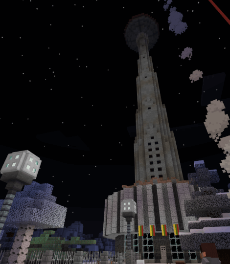 minecraft Vilnius TV tower